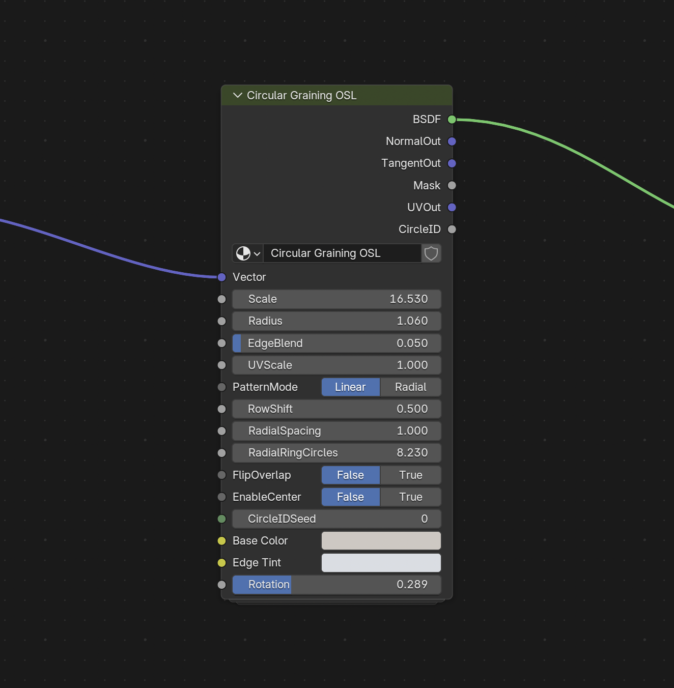 OSL Node Group Interface